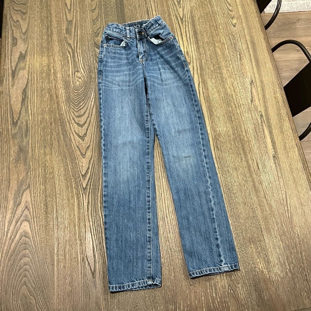 Place Jeans Boys Slim Straight High Rise Light Wash Cotton Denim Blue Size 12